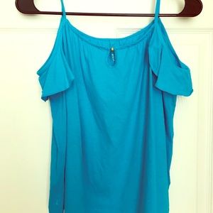 Lilly Pulitzer off the shoulder ruffle tank